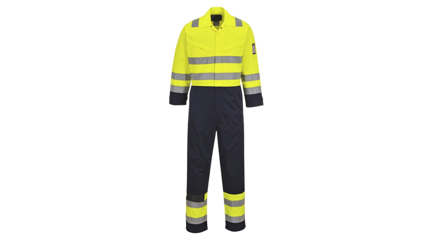 RS PRO Yellow Reusable Hi Vis Overalls, XXL