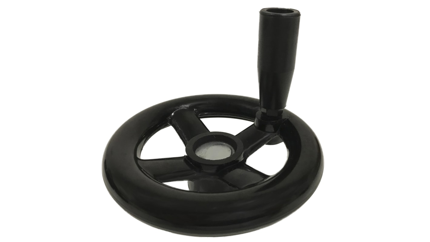 RS PRO Black Hand Wheel, 300mm diameter