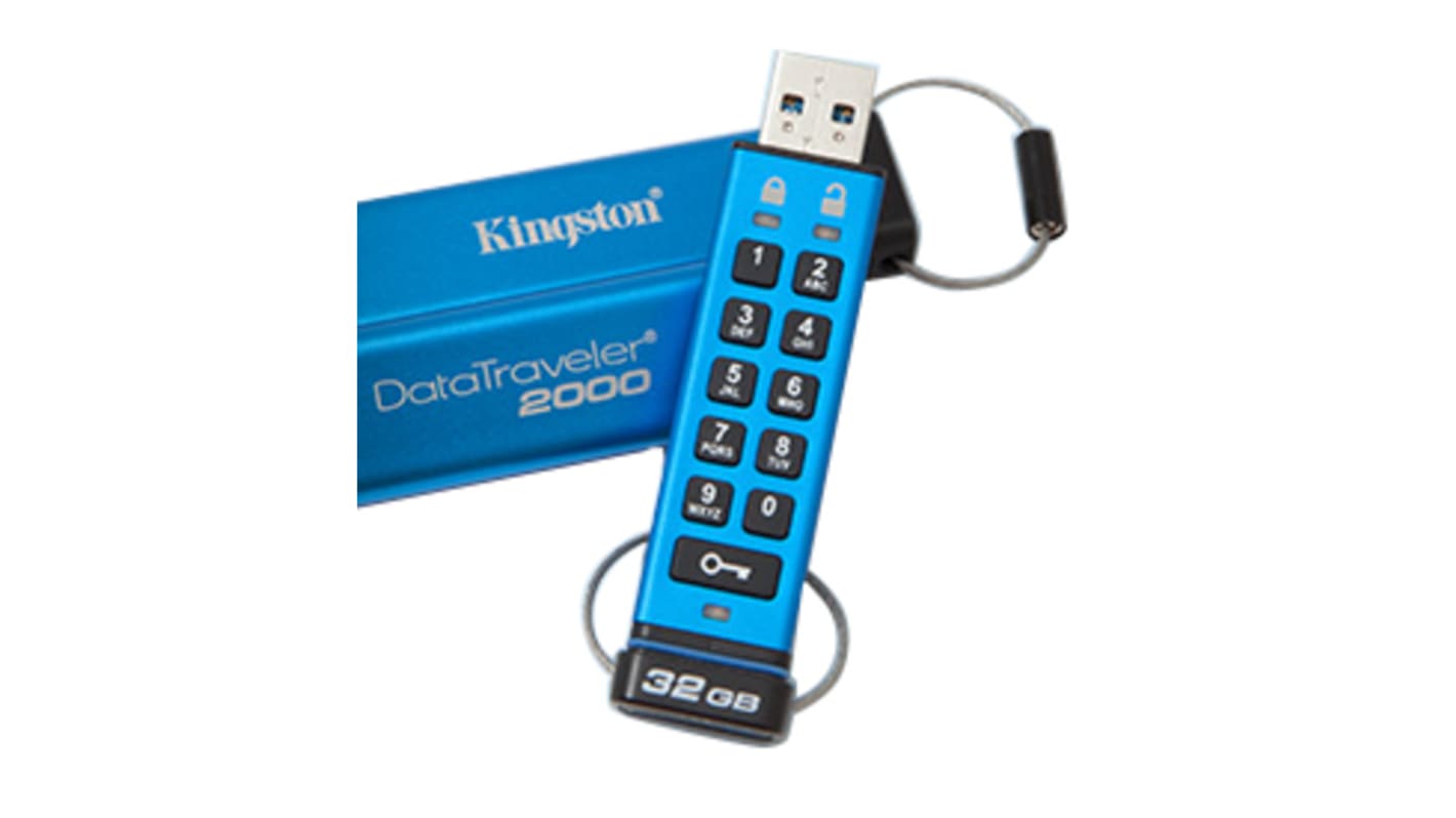 Pendrive Kingston 32 GB USB 3.0, con encriptación AES-256