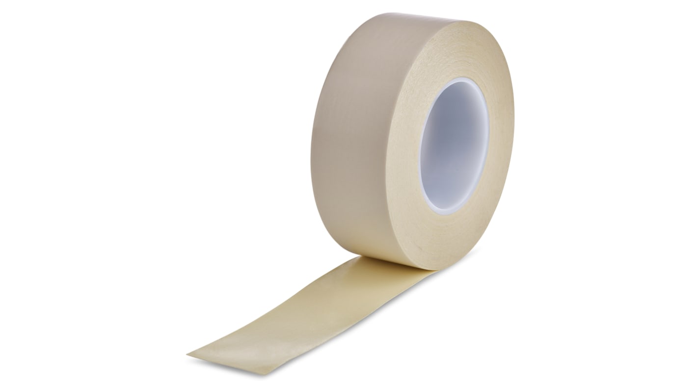 Hi-Bond White Double Sided Cloth Tape, 0.28mm Thick, 14 N/25 mm, 16 N/25 mm, 18 N/25 mm, Cloth Backing, 50mm x 25m