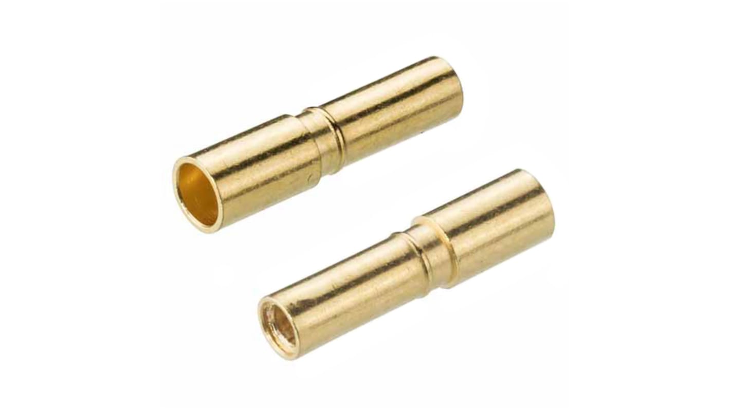 HARWIN M300 Crimp-Anschlussklemme für M300-Steckverbindergehäuse, Buchse / 0.8mm², Gold Crimpanschluss