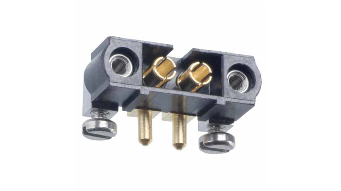 Conector macho para PCB HARWIN serie Datamate Mix-Tek de 2 vías, 1 fila, paso 4.0mm, para soldar, Montaje en orificio