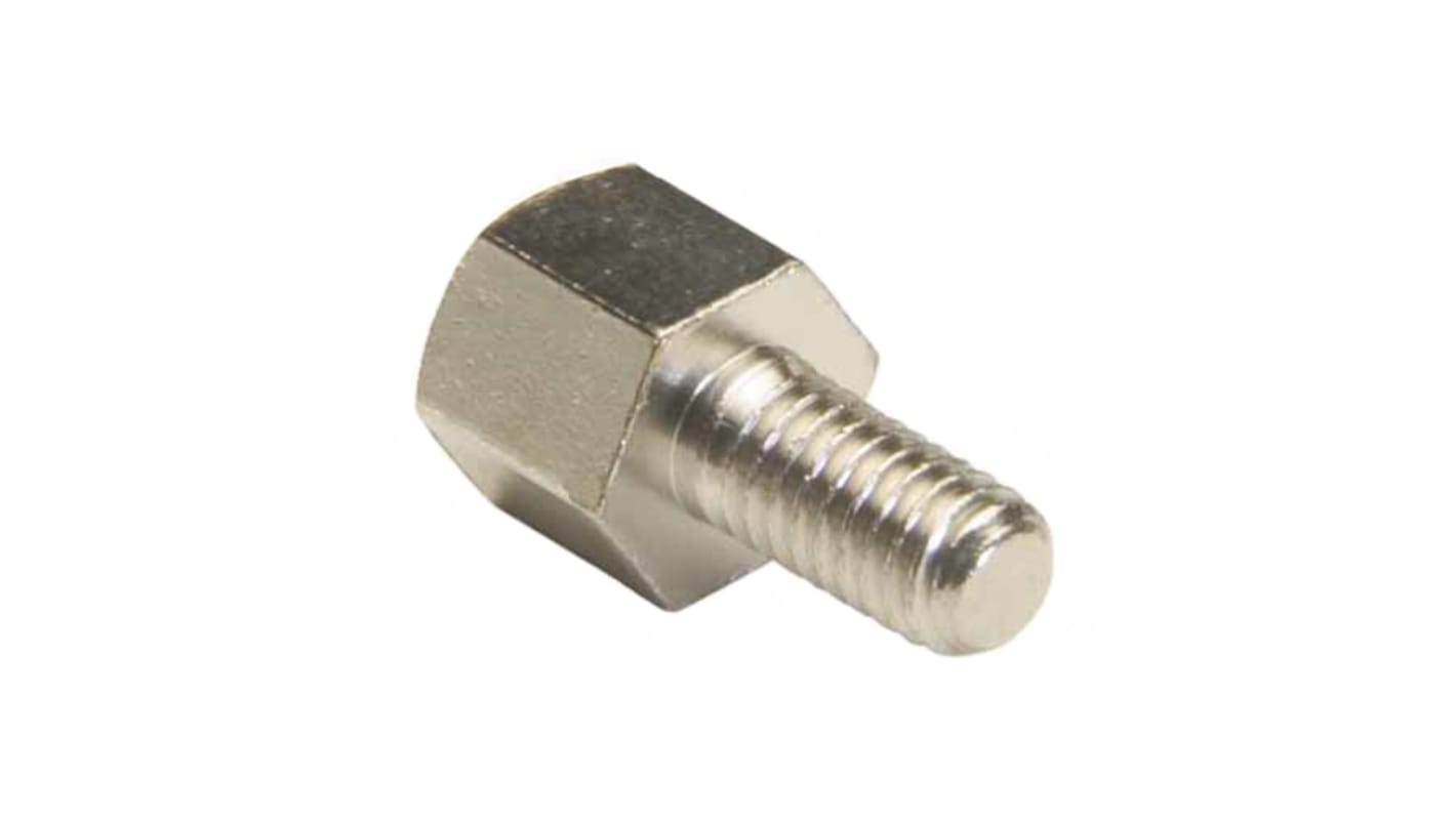 HARWIN Threaded Standoff, M3 x 0.5 Thread, 5mm Body, Brass, Male/Female, 6mm Stud