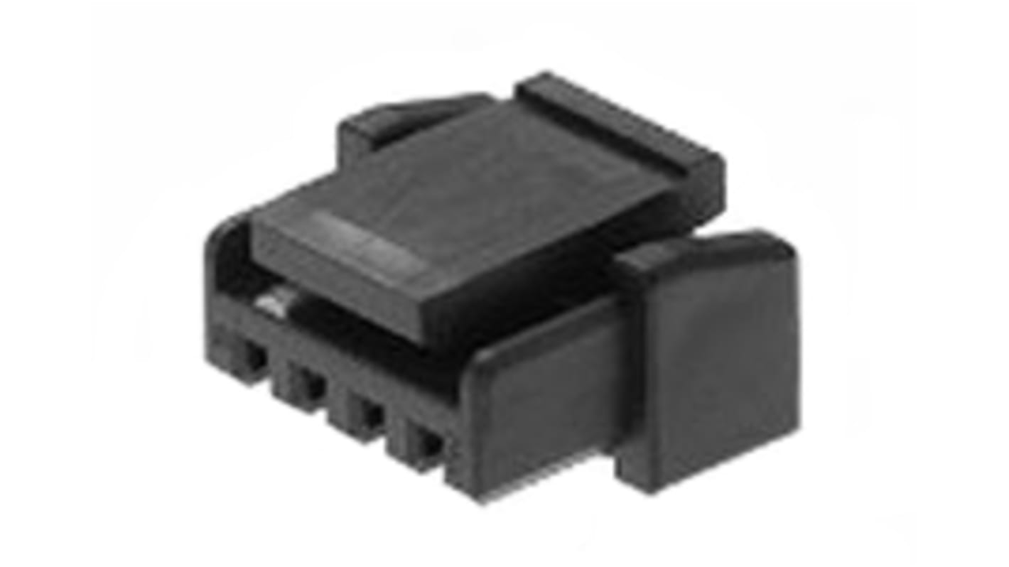 Boitier de connecteur Mâle, 3 contacts 1 rang , pas 1.25mm, Droit, Montage sur câble, série Micro-Lock PLUS