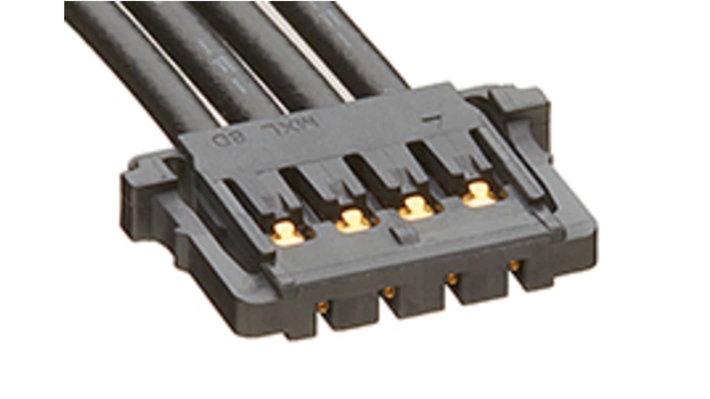 Conjunto de cables Molex Pico-Lock 15132, long. 450mm, Con A: Hembra, 4 vías, Con B: Hembra, 4 vías, paso 1.5mm