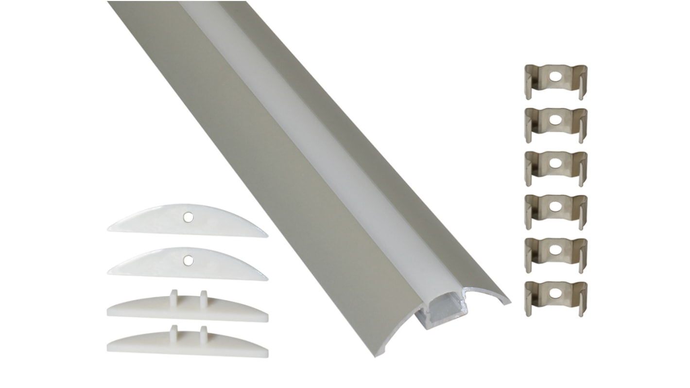 EXT8 PowerLED LED Strip Extrusion & Diffuser EXT for Cove Lighting