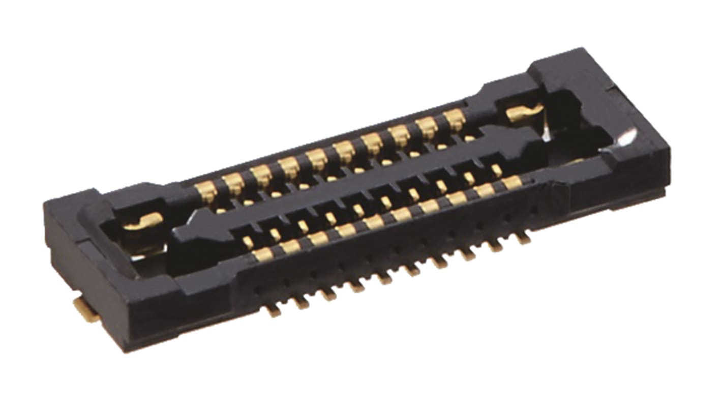 Hirose BM24, SMD FPC-Steckverbinder, Stecker, 2, 20-polig / 2-reihig, Raster 0.35mm