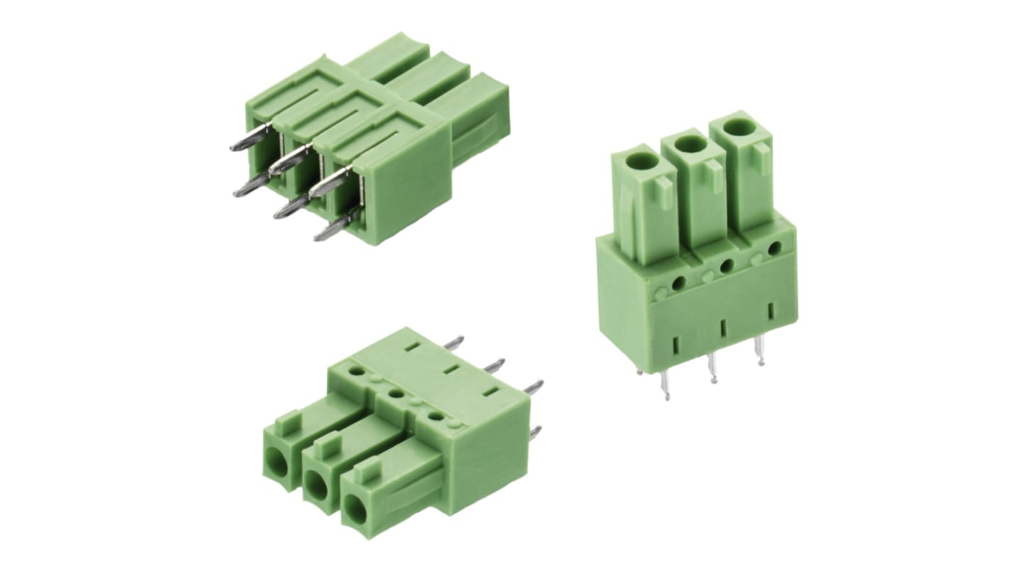 Wurth Elektronik WR-TBL Steckbarer Klemmenblock Invertierte Stiftleiste 2-Kontakte 3.81mm-Raster Gerade