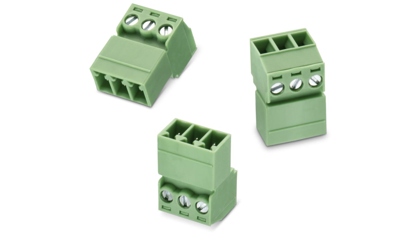 Wurth Elektronik 3.81mm Pitch 4 Way Vertical Pluggable Terminal Block, Inverted Plug, Cable Mount, Screw Termination