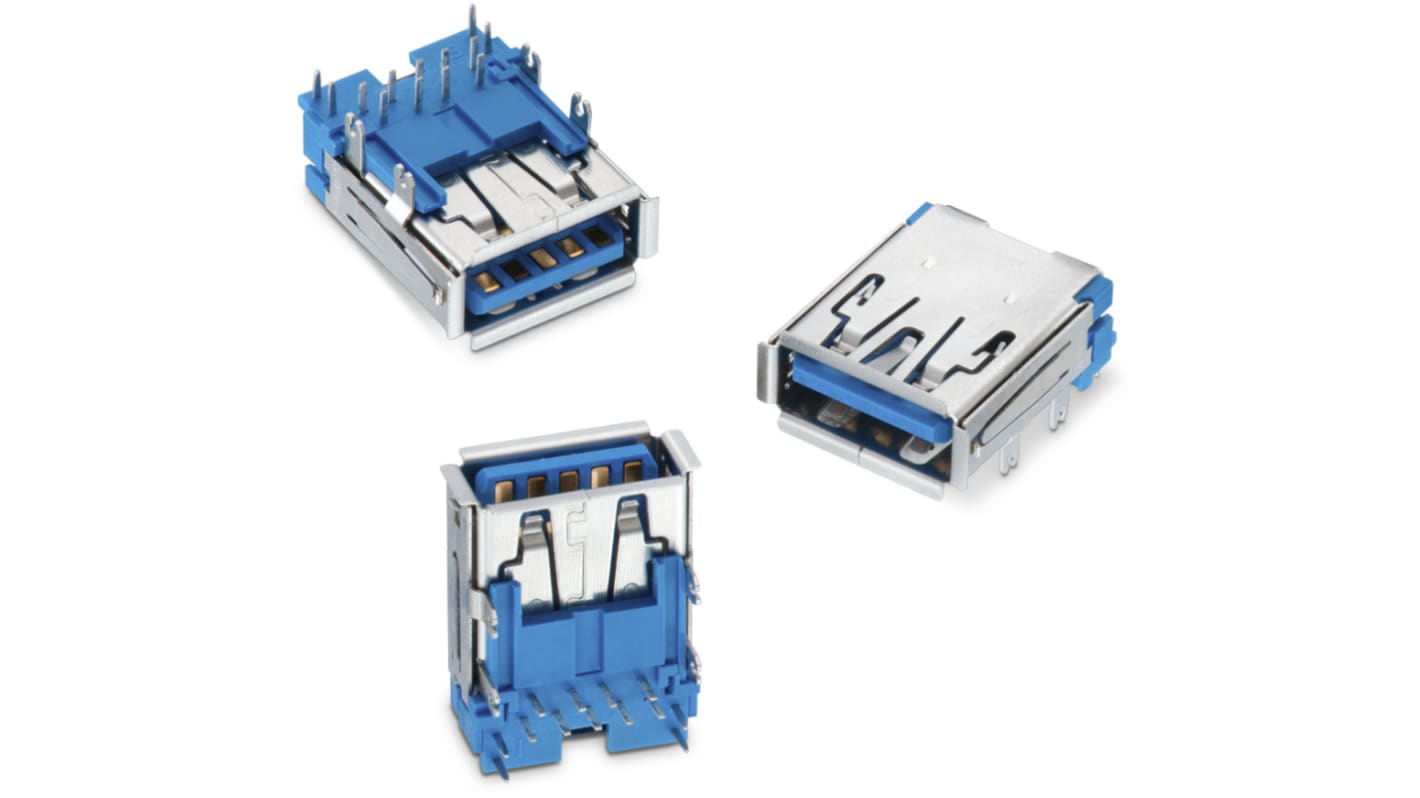 Connettore scheda di memoria Wurth Elektronik Femmina, 13 vie, 2 file, passo 2.0mm, Montaggio con foro passante