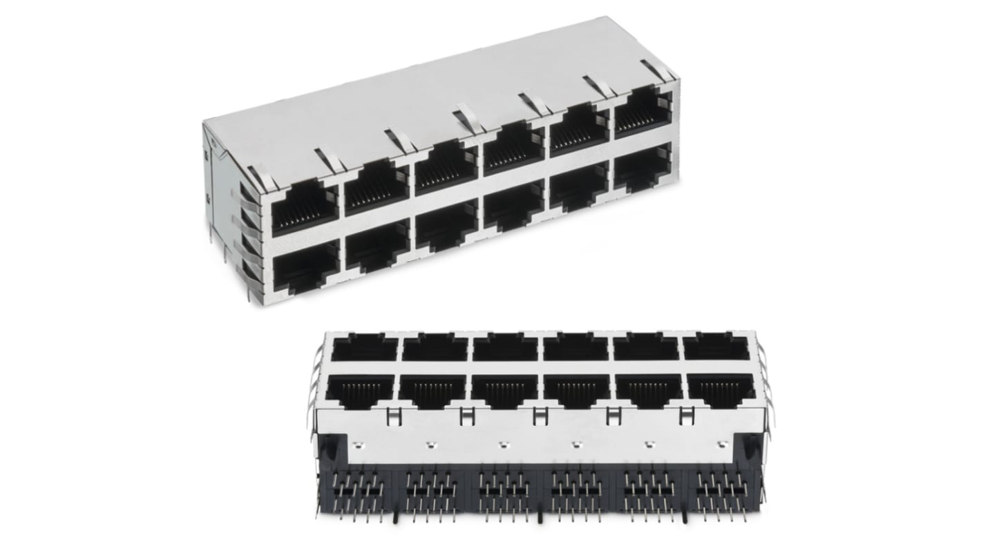 Wurth Elektronik RJ45 モジュラーコネクタ, メス, RJ45コネクタ, PCBマウント, 615064243321