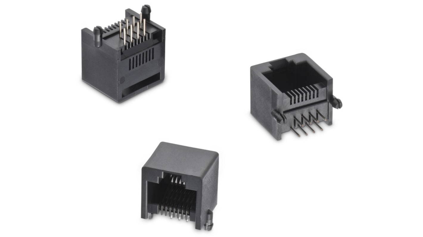 Wurth Elektronik RJ45 モジュラーコネクタ, メス, RJ45コネクタ, PCBマウント, 615008148521