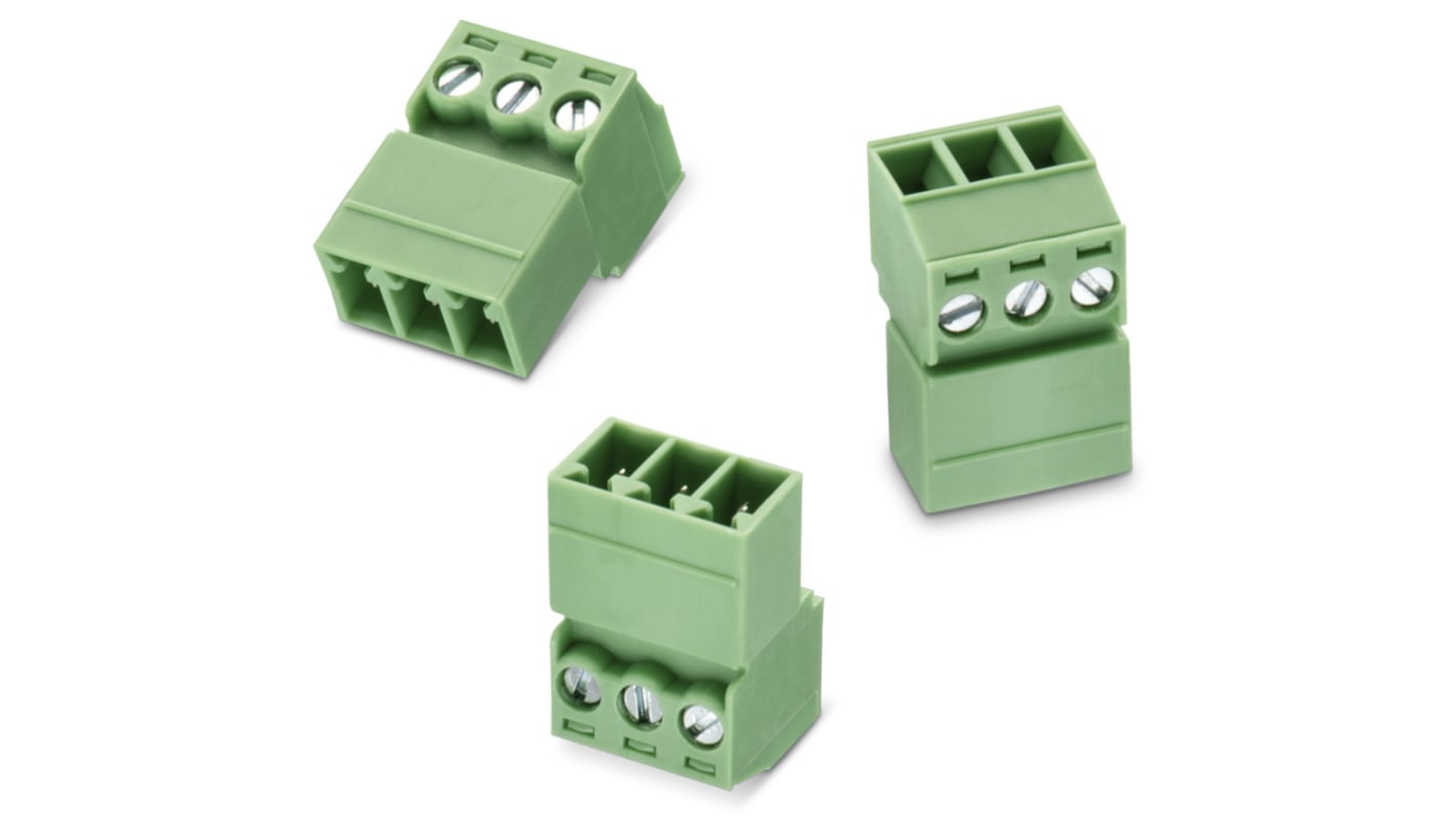 Wurth Elektronik 3.81mm Pitch 4 Way Vertical Pluggable Terminal Block, Inverted Plug, Surface Mount, Screw Termination