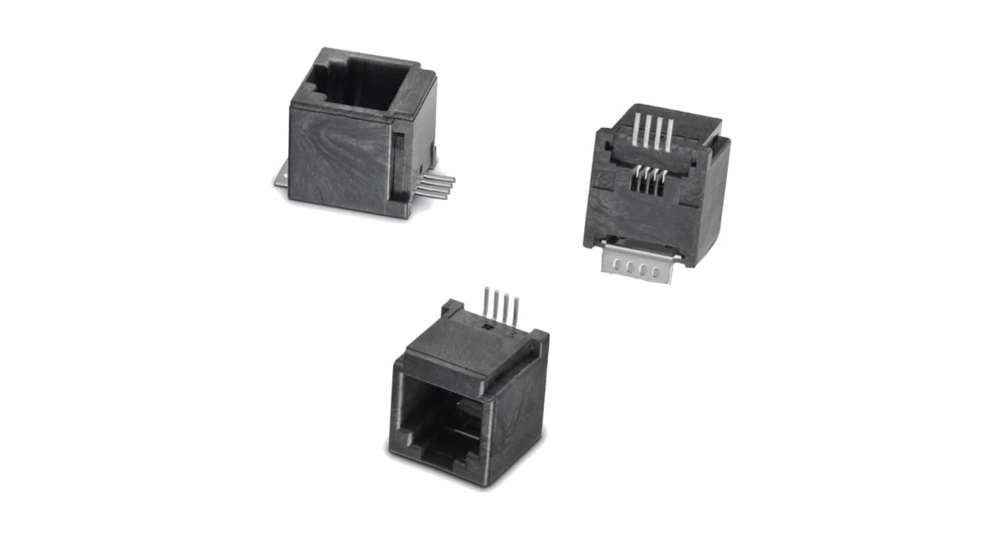 Wurth Elektronik RJ45 モジュラーコネクタ, メス, RJ45コネクタ, 表面実装, 634104149621