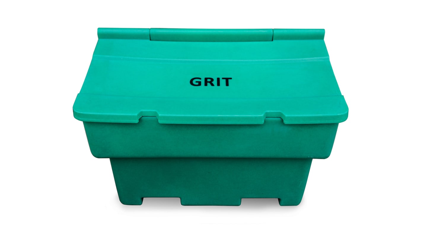 RS PRO 200L Green Polyethylene Grit Bin