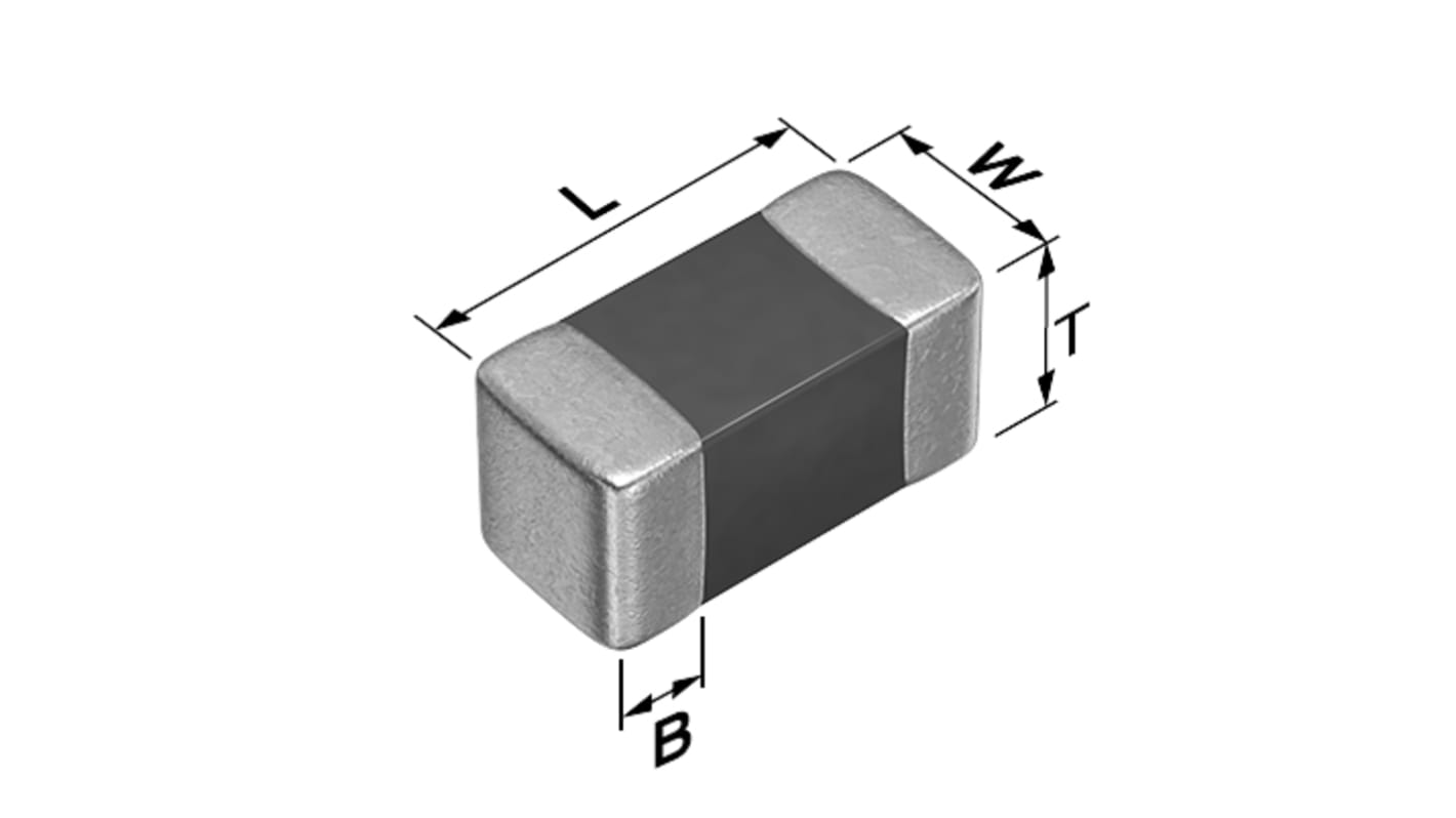 TDK NTC Thermistor, 30Ω Resistance, NTC Type, 1005, 1 x 0.5 x 0.5mm