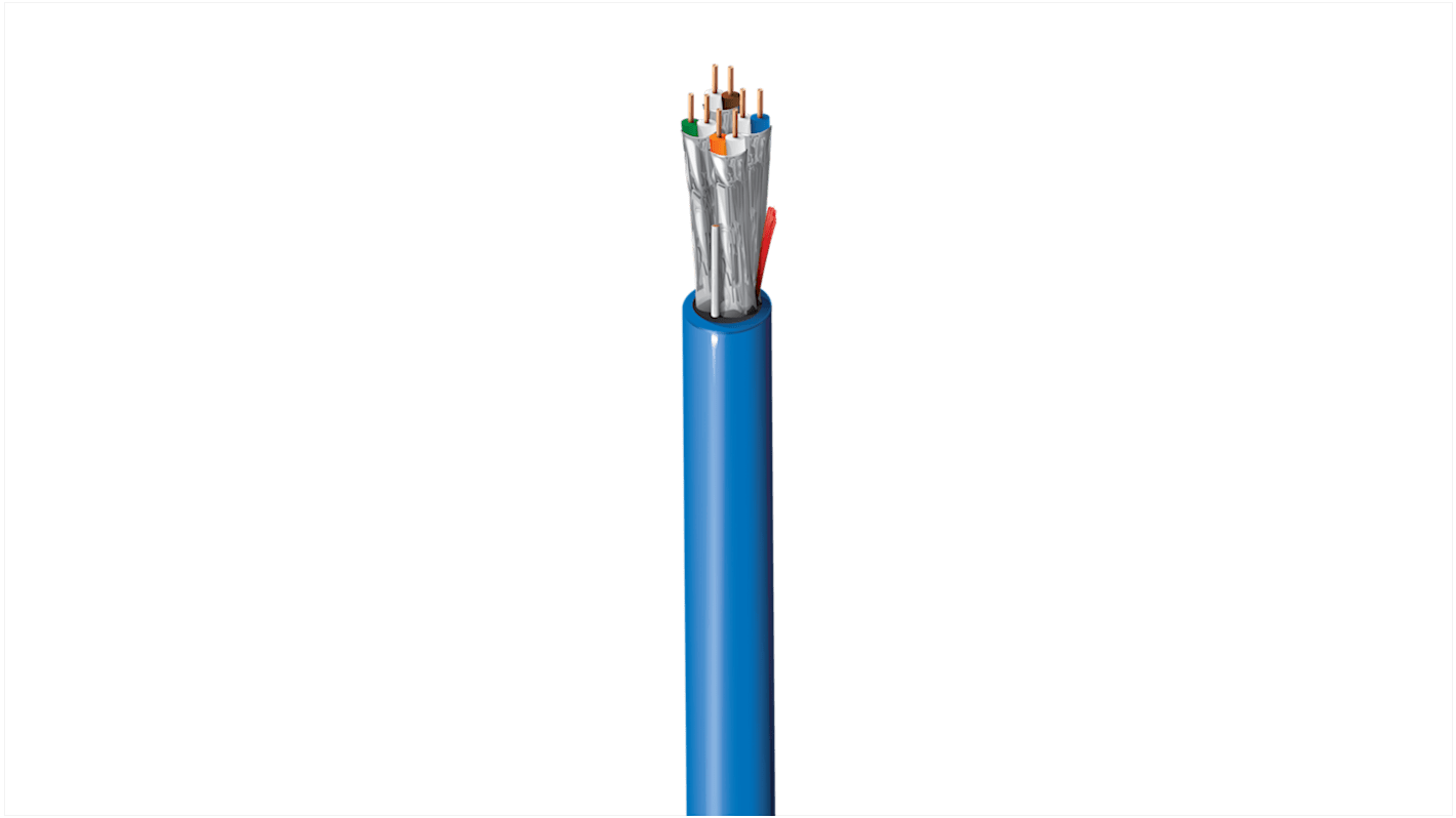 Cavo Ethernet Cat6a (F/FTP) Belden, guaina in LSZH col. Grigio, L. 500m, Senza terminazione