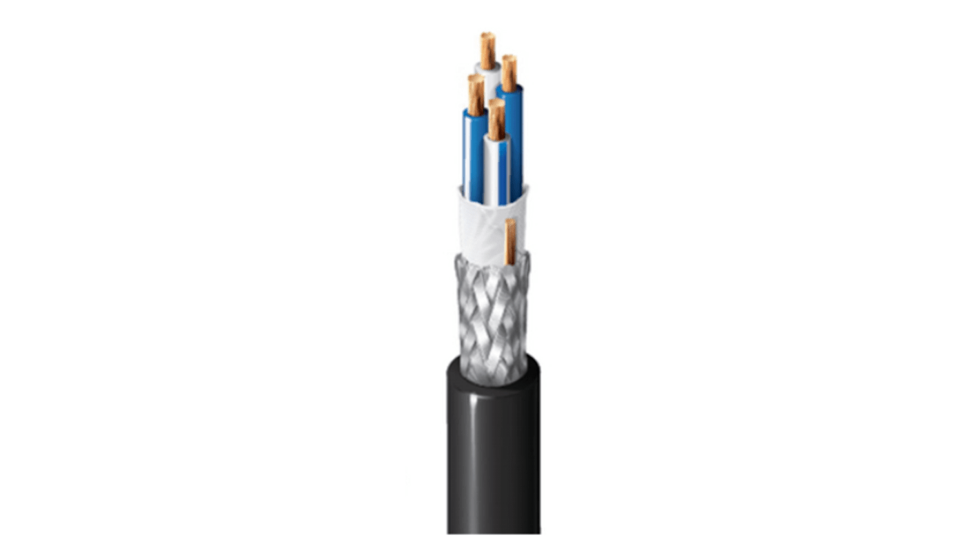 Cable de audio Belden de 4 conductores, sección 0,14 mm², Ø ext. 4.83mm, 40 Ω