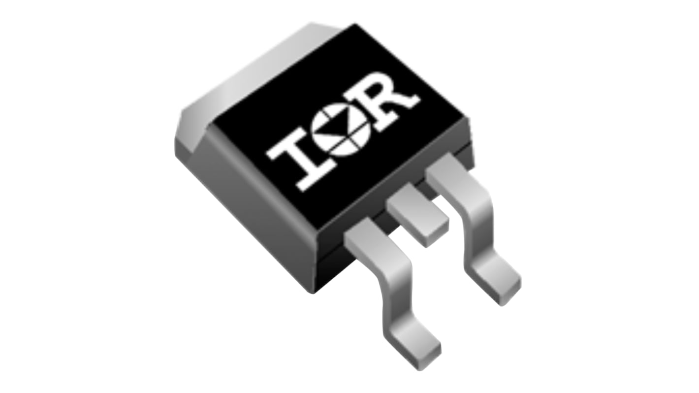 MOSFET Infineon IRF3710ZSTRLPBF, VDSS 100 V, ID 59 A, D2PAK (TO-263) de 3 pines, , config. Simple