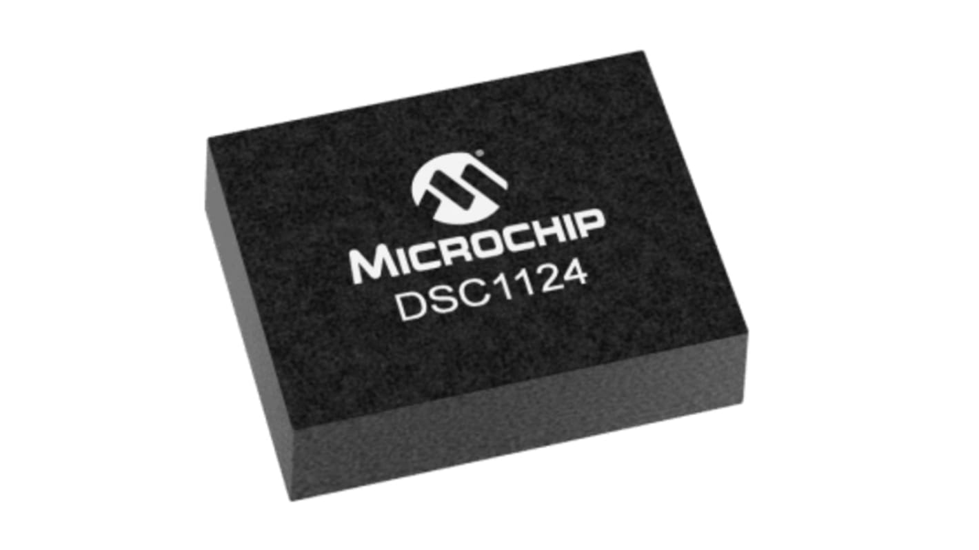 Microchip 100MHz MEMS Oscillator, 6-Pin VDFN, ±50ppm, DSC1124DI1-100.0000