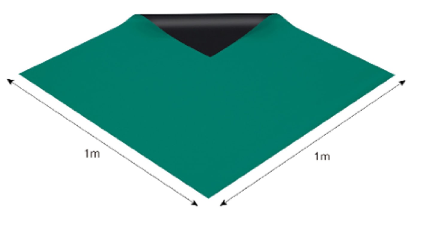 ホーザン 静電マット F-741, 1 m x 1m, デスク, シェルフ用