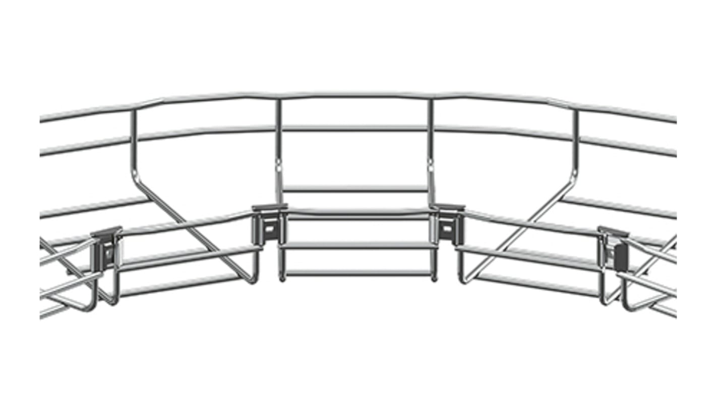 Accessorio per portacavi Cablofil International CM558324, Connettore di curvatura in Acciaio inossidabile 316