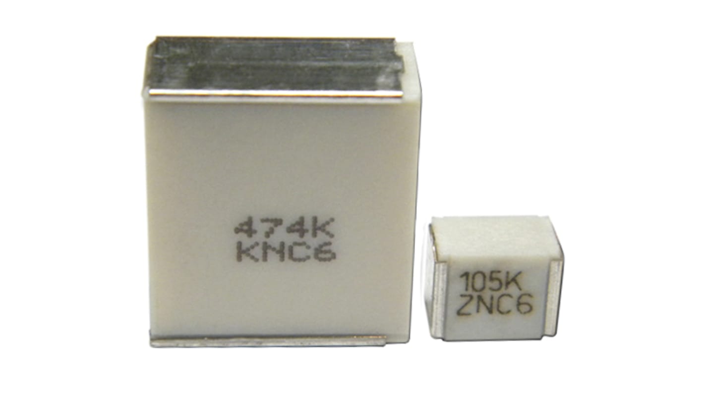 KEMET LDE Polyethylene Naphthalate Film Capacitor, 40 V ac, 63V dc, ±10%, 100nF, Surface Mount