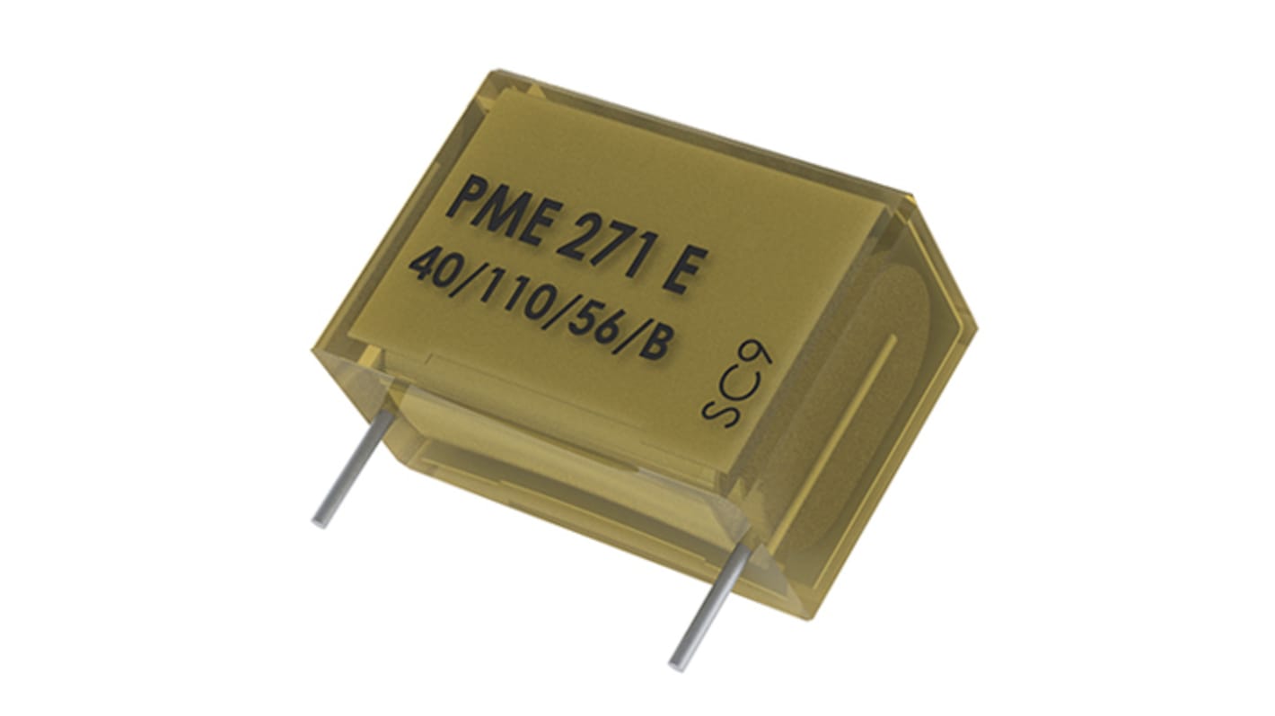 KEMET PME271M Metallised Paper Film Capacitor, 275 V ac, 630 V dc, ±20%, 22nF, Through Hole