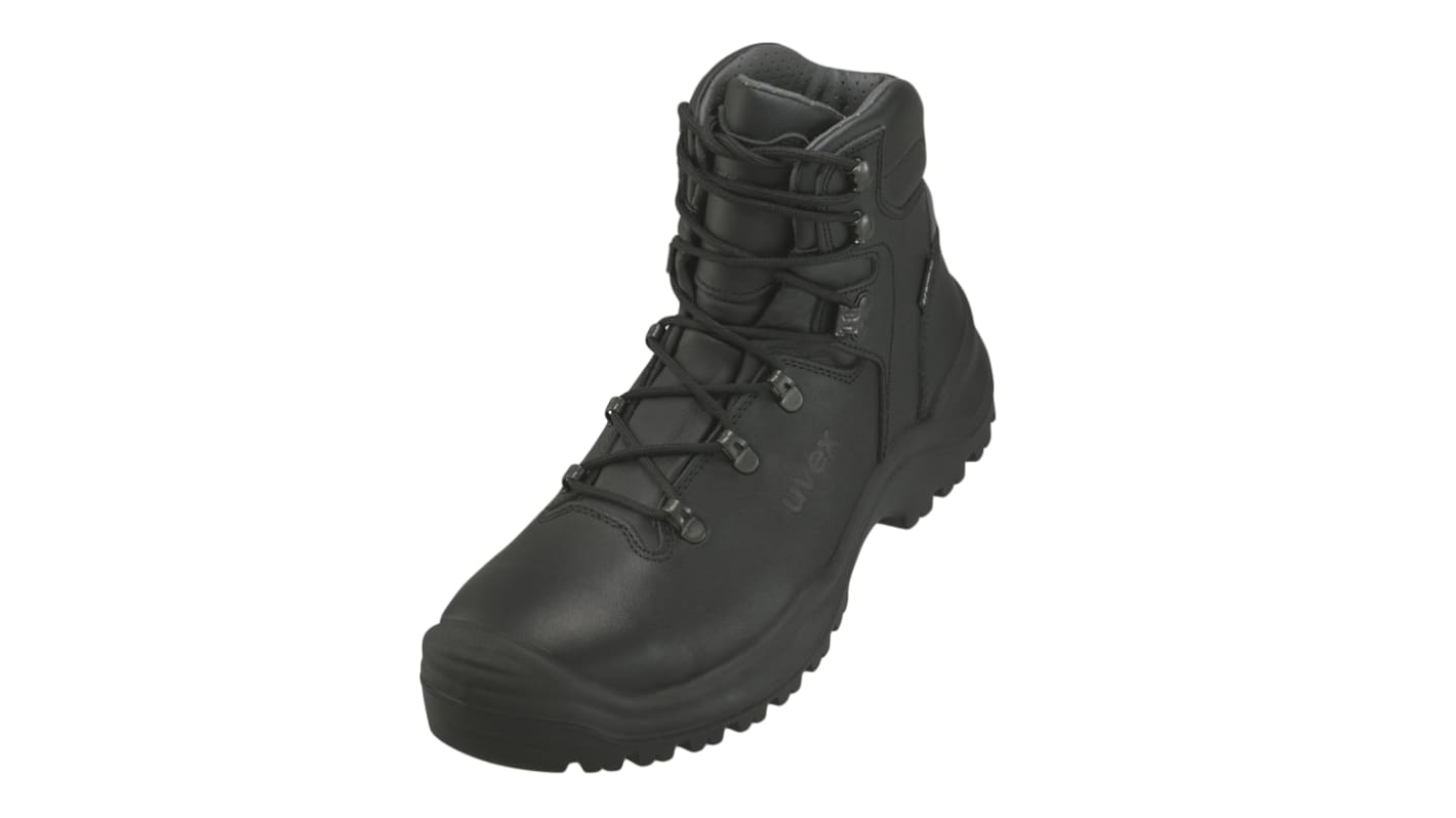 Uvex Quatro GTX EN20345 S3, Herren, Sicherheitsstiefel Schwarz, mit Stahl-Schutzkappe, Größe 40