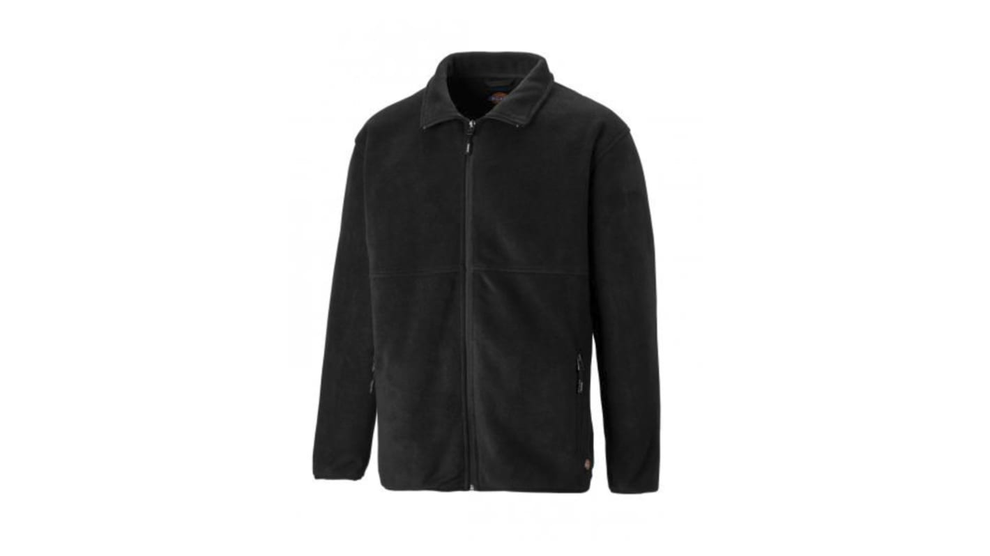 Dickies Oakfield Herren Fleece-Jacke, Polyester Schwarz, Größe XL