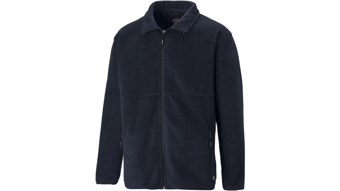 Dickies Oakfield Herren Fleece-Jacke, Polyester Blau, Größe M