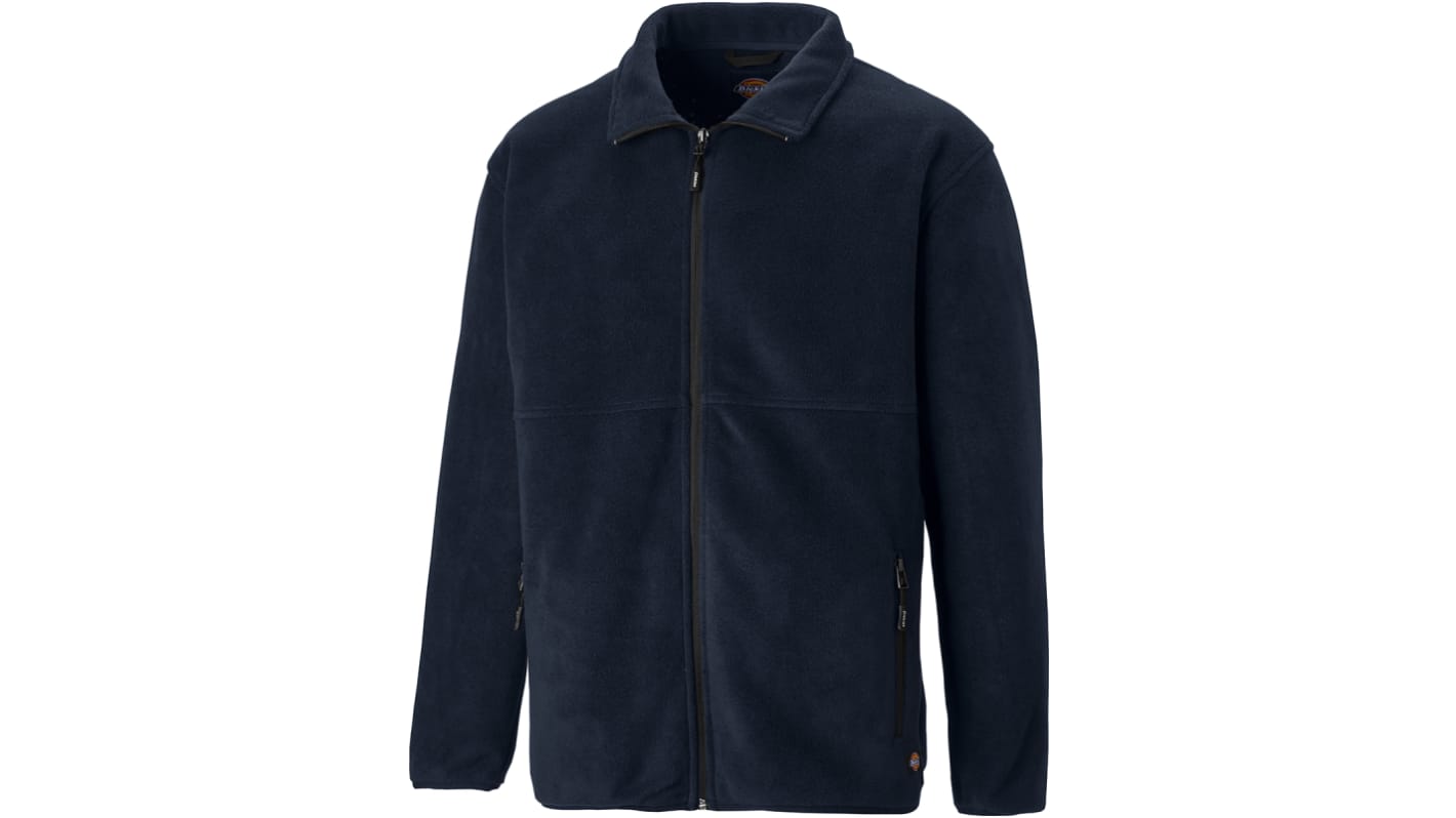 Dickies Oakfield Herren Fleece-Jacke, Polyester Blau, Größe L