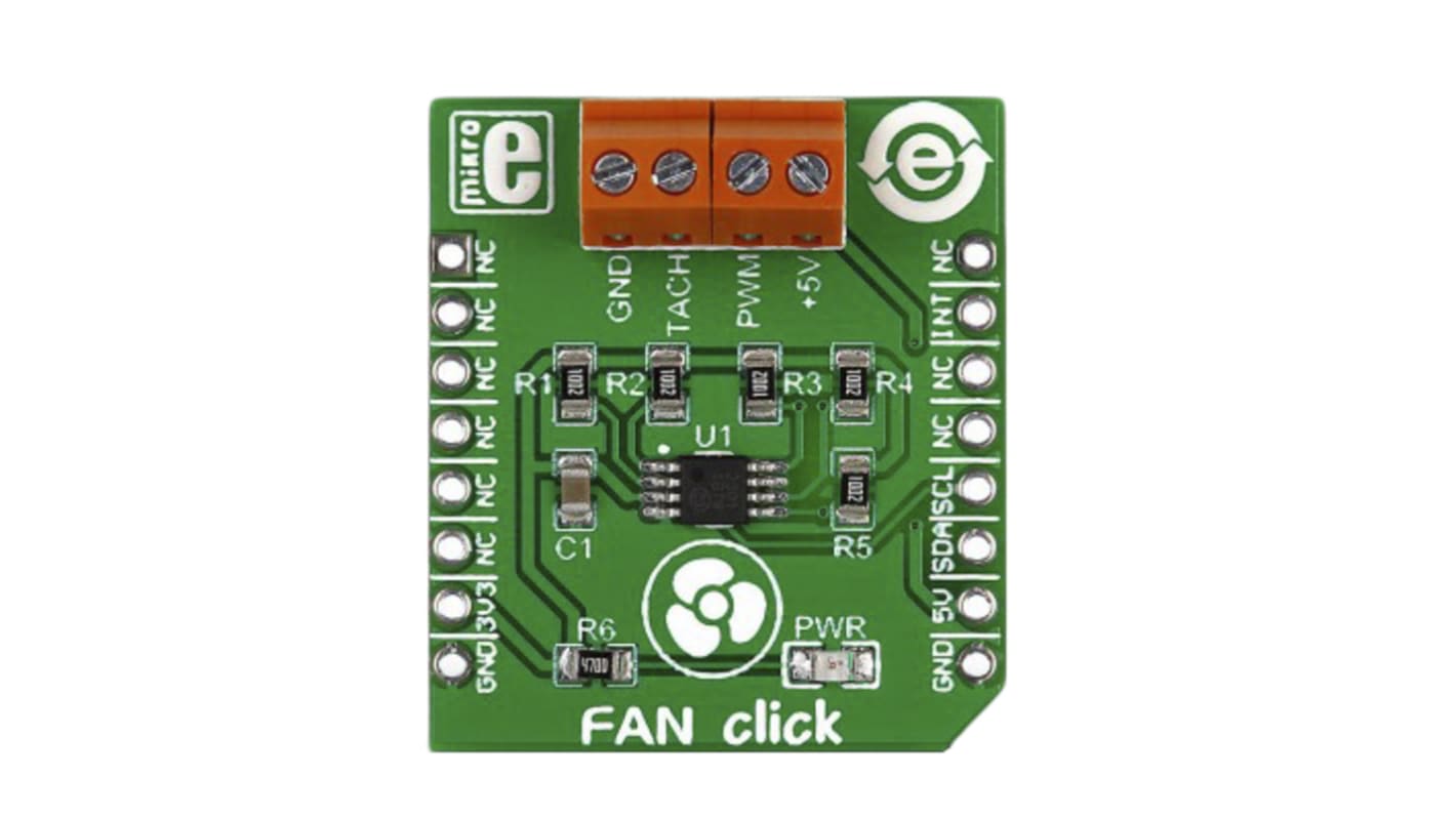 Kit di sviluppo microcontrollore, Fan Click MikroElektronika