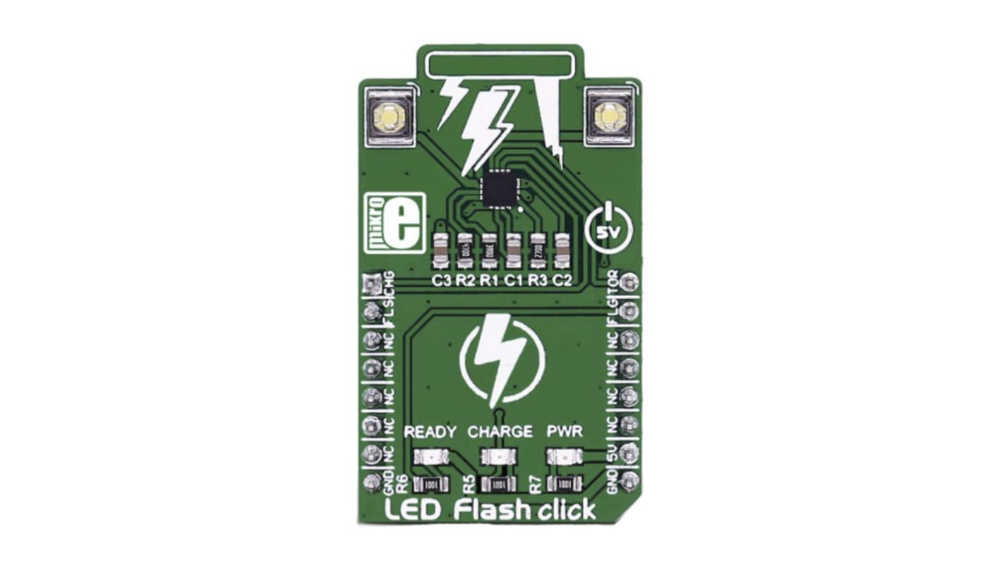 Vyhodnocovací sada LED, LED, LED Flash Click