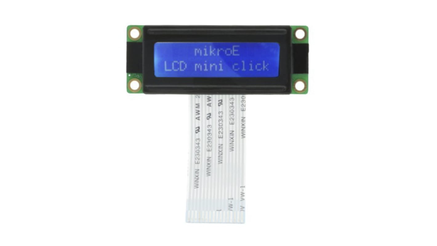 Barevný displej LCD, řada: MIKROE 2 x 16pixely rozhraní SPI MikroElektronika