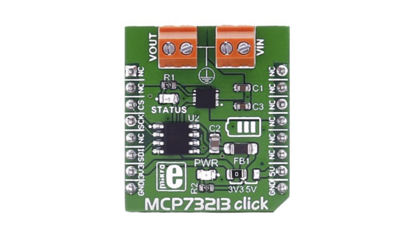 MikroElektronika Entwicklungsbausatz Spannungsregler, MCP73213 Click
