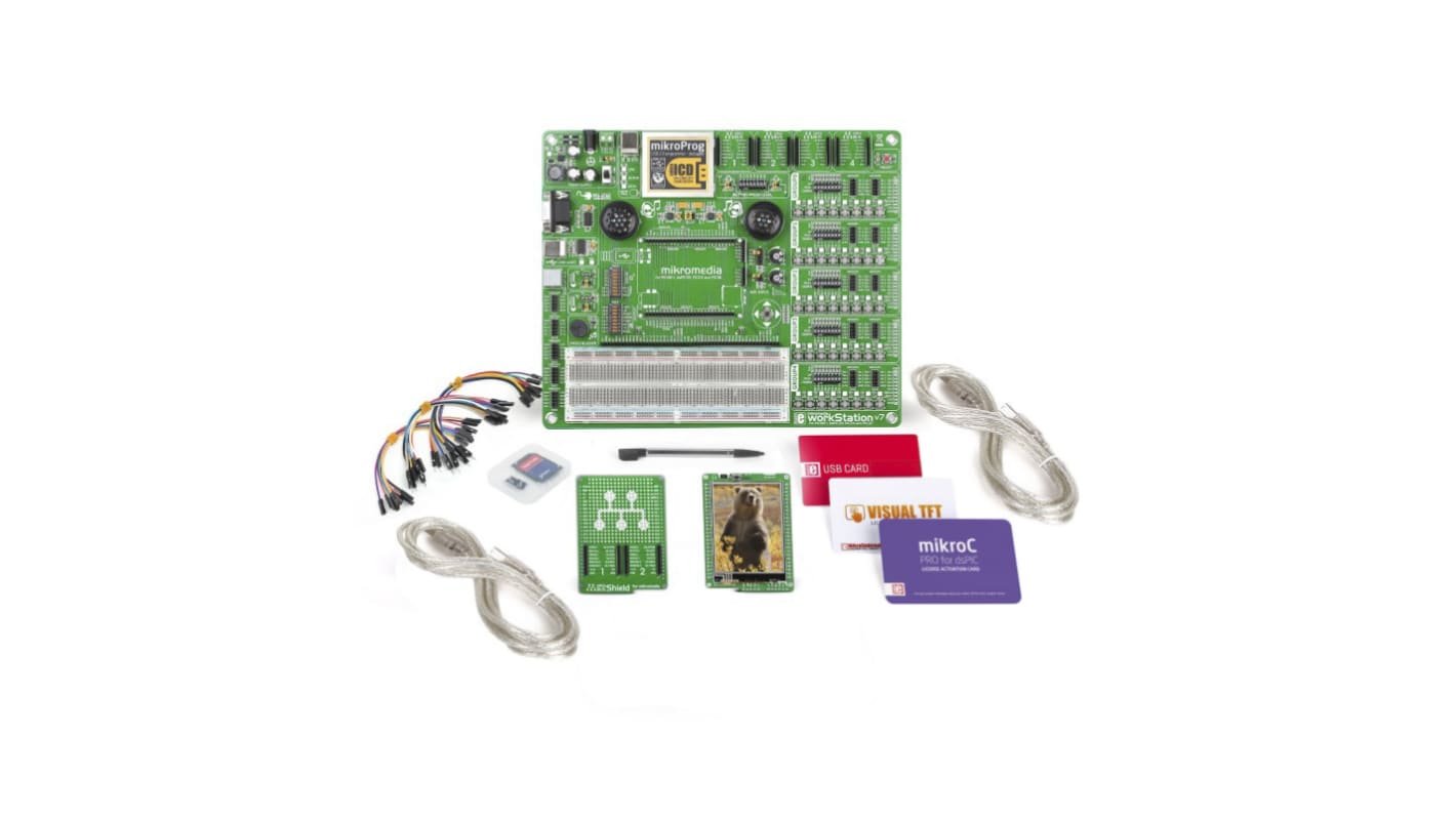 MikroElektronika MIKROE-2654, mikroLAB for Mikromedia - dsPIC33EP TFT Development Board