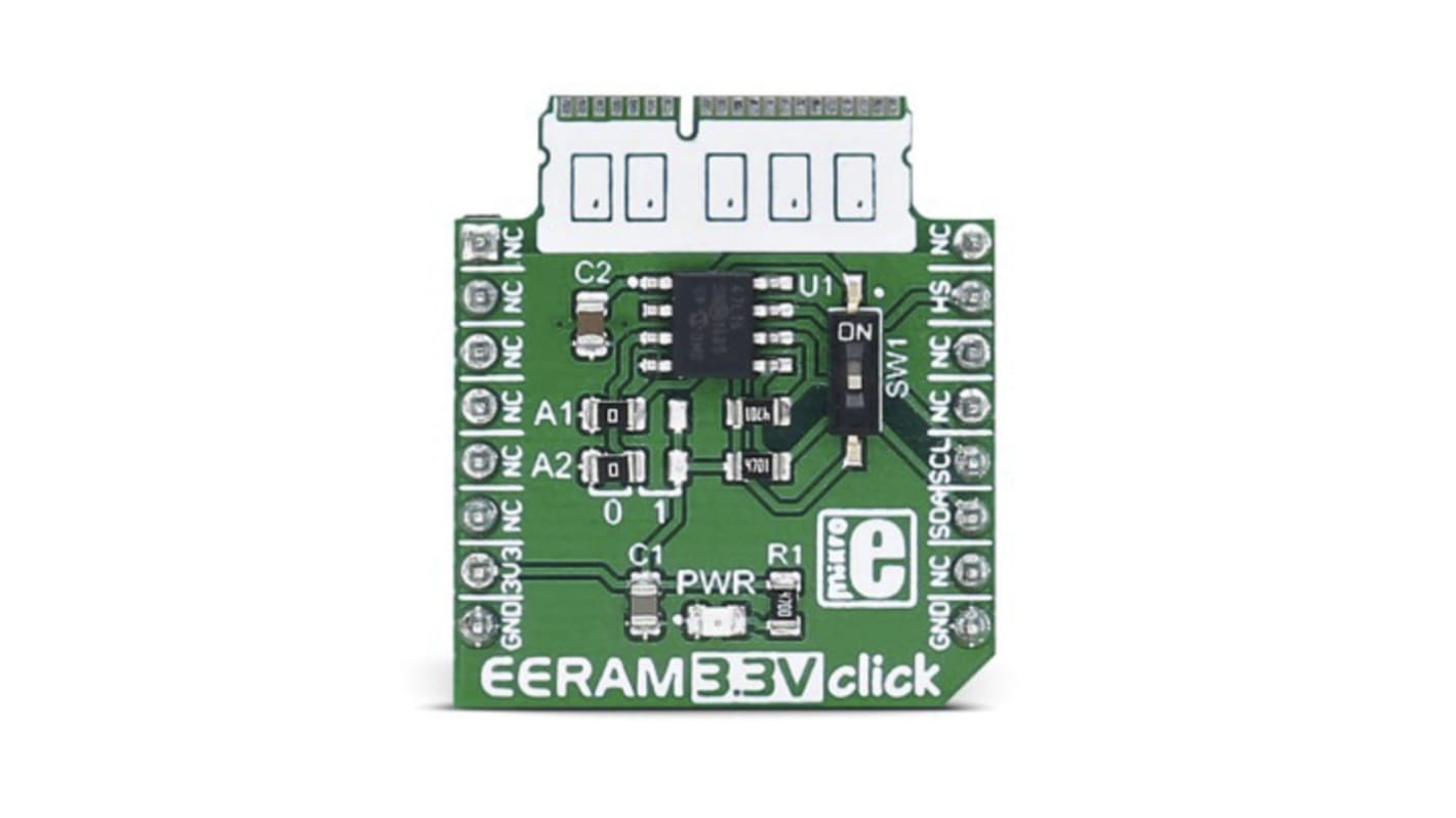 Vývojová sada pro paměti, EERAM 3.3V Click, klasifikace: Deska mikroBus Click, SRAM