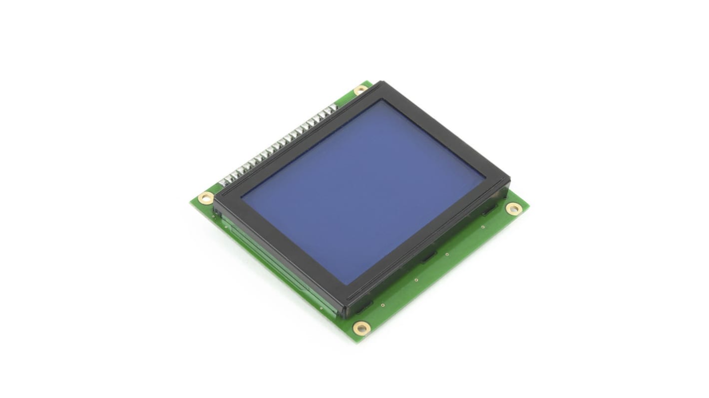 MikroElektronika MIKROE-4, Graphic LCD Display Module 128 x 64 2.8in LCD Display Development Board With Blue