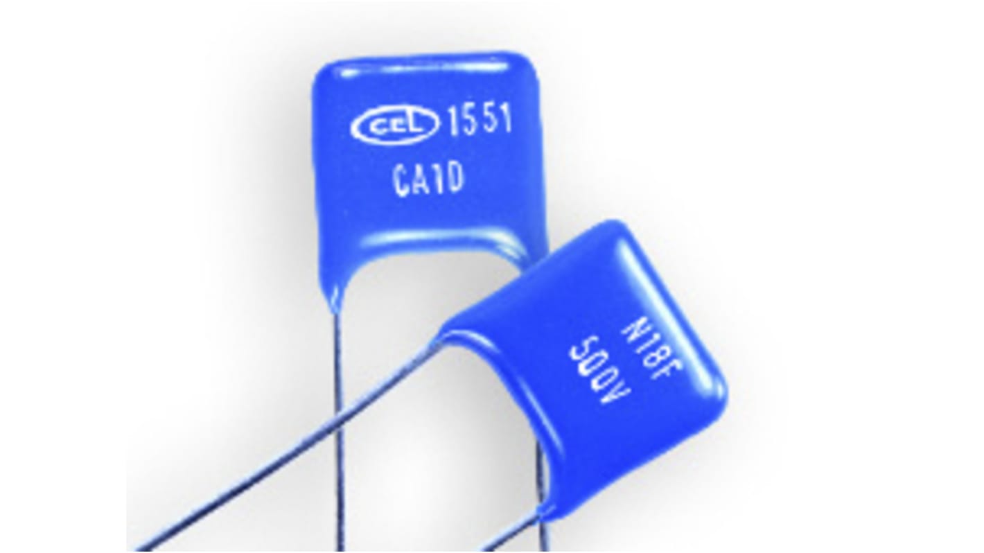 RS PRO 220pF Mica Capacitor 500V dc ±1% Tolerance Flat