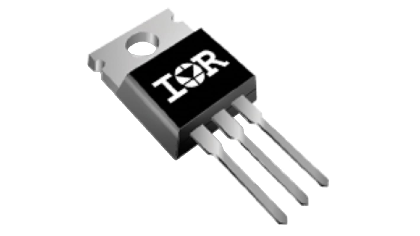 N-Channel MOSFET, 64 A, 30 V, 3 + Tab-Pin TO-220AB Infineon IRL3103PBF