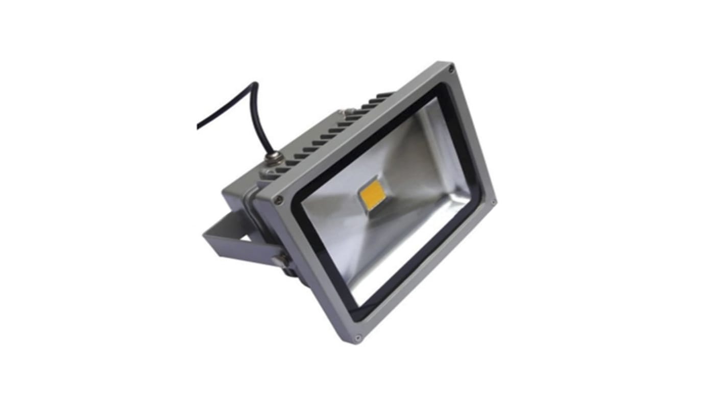 RS PRO, Reflektor, 1 LED 3000 → 3200K, 20 W, 1700 → 1900 lm, IP65, 85 → 265 V AC 50000h