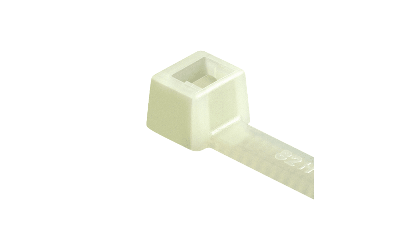 HellermannTyton Cable Tie, 150mm x 3.5 mm, Natural Polyamide 6.6 (PA66), Pk-100