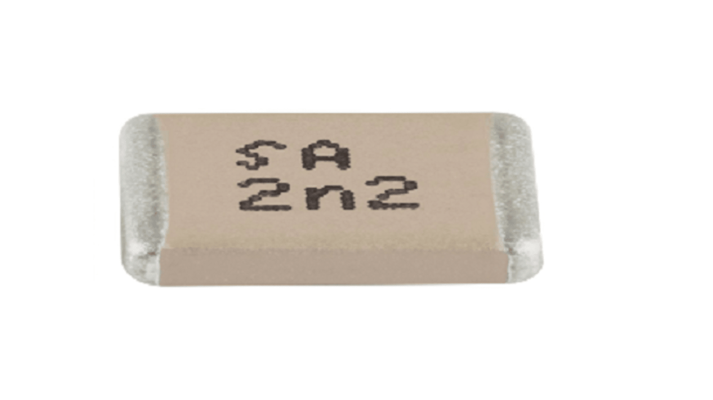 Condensador cerámico multicapa MLCC, Syfer Technology, 3.3μF, ±10%, 50V dc, Montaje en Superficie, X7R dieléctrico