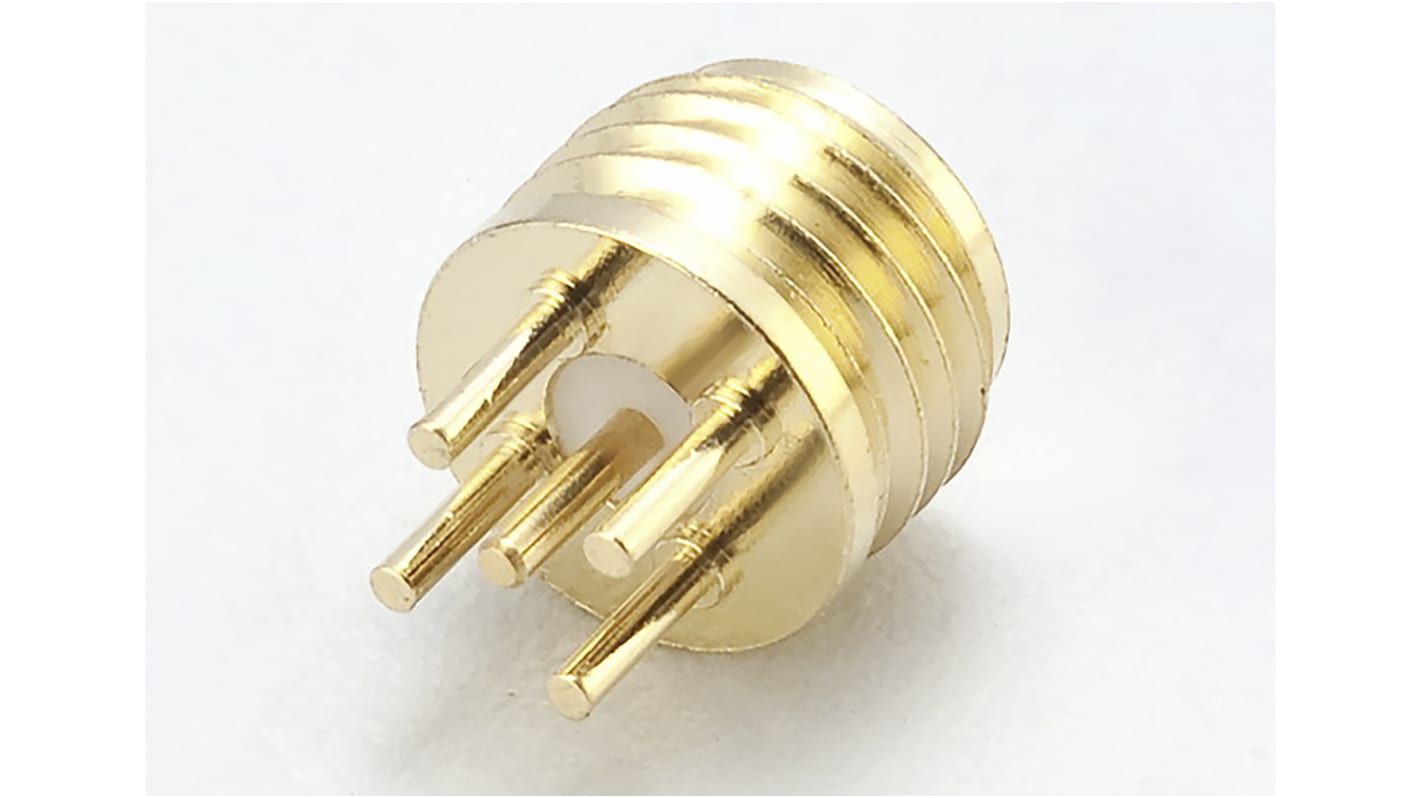 RS PRO Buchse/Stecker Koaxialsteckverbinder SMP-Steckverbinder, PCB, Löt-Anschluss, 50Ω, Standard, Gerade