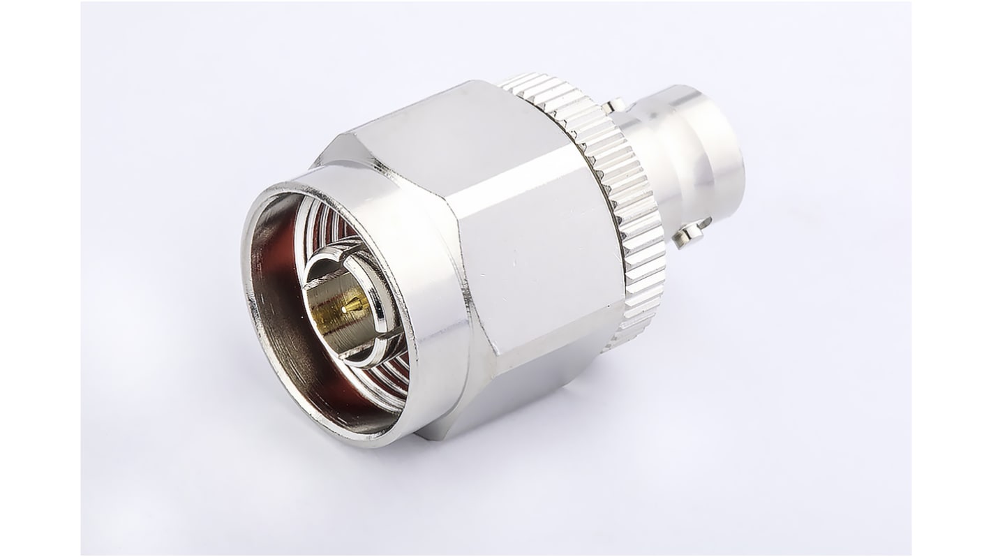RS PRO Straight 75Ω Coaxial Adapter BNC Plug to BNC Socket 6GHz