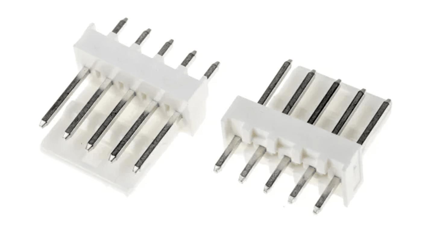 Connettore maschio Molex, 2 vie, 1 fila, passo 3.96mm