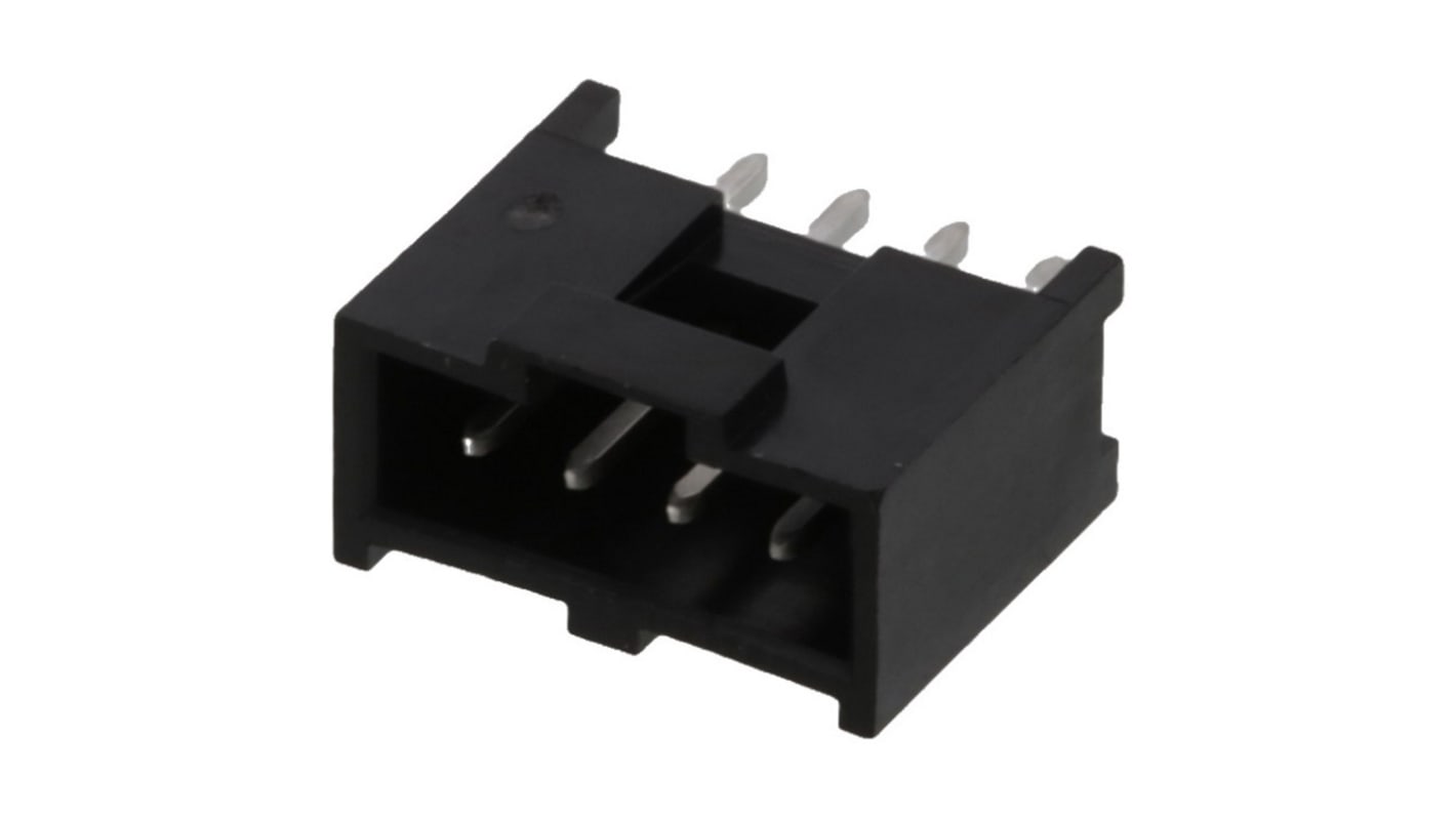 Molex C-Grid III Series Straight Through Hole PCB Header, 4 Contact(s), 2.54mm Pitch, 1 Row(s), Shrouded