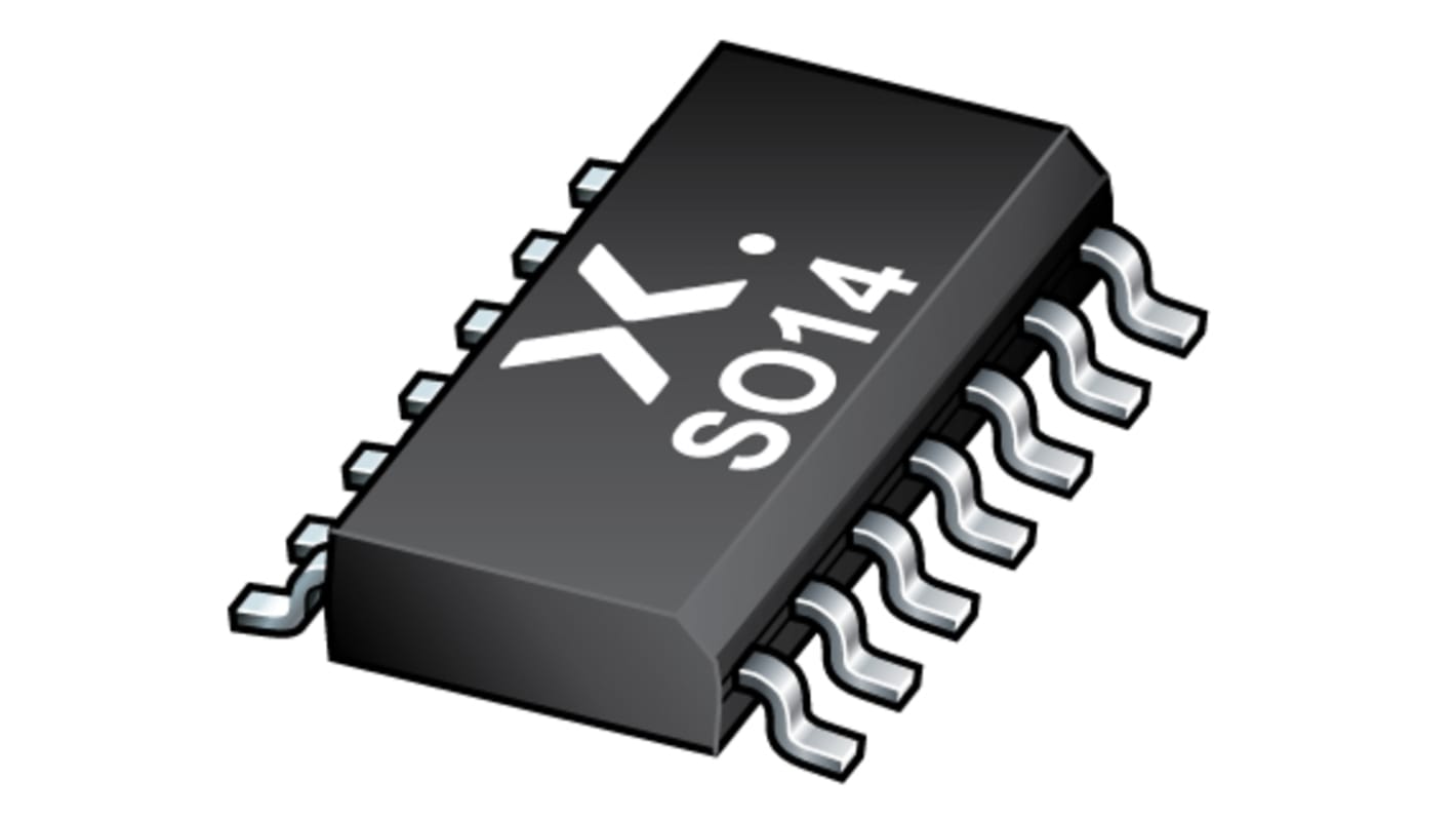 Nexperia 74HC132D,653, Quad 2-Input NAND Schmitt Trigger Logic Gate, 14-Pin SOIC