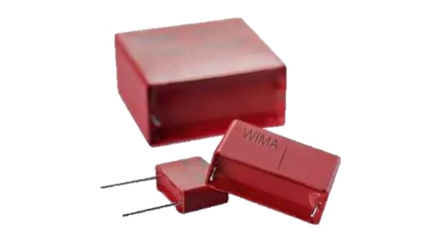 WIMA MKS4 Polyester Film Capacitor, 160 V ac, 250 V dc, ±10%, 470nF, Through Hole